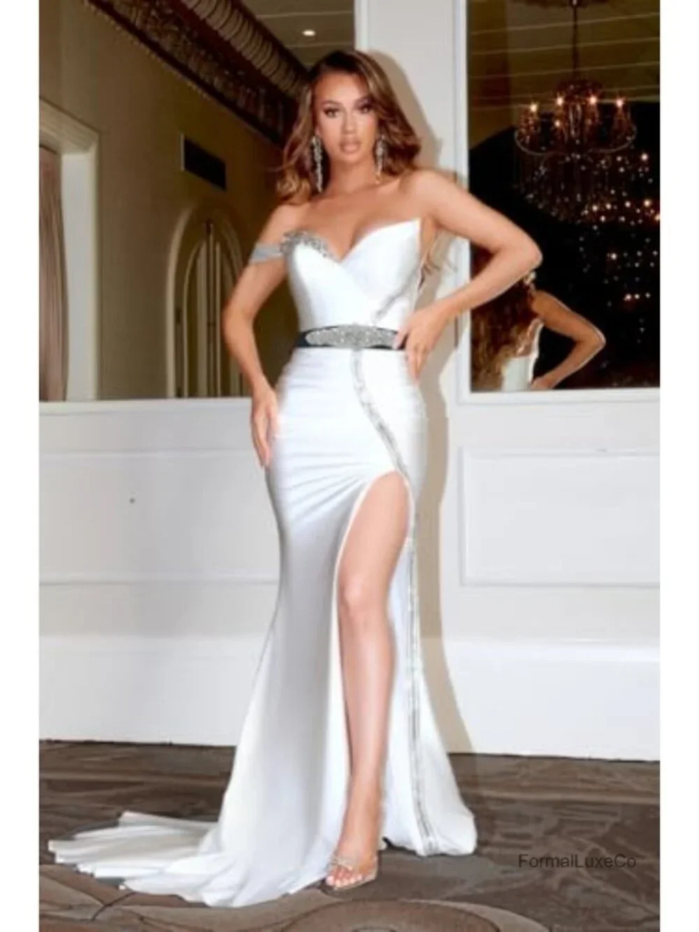 Rhinestone Belt for Dresses Women Handmade Crystal Sash